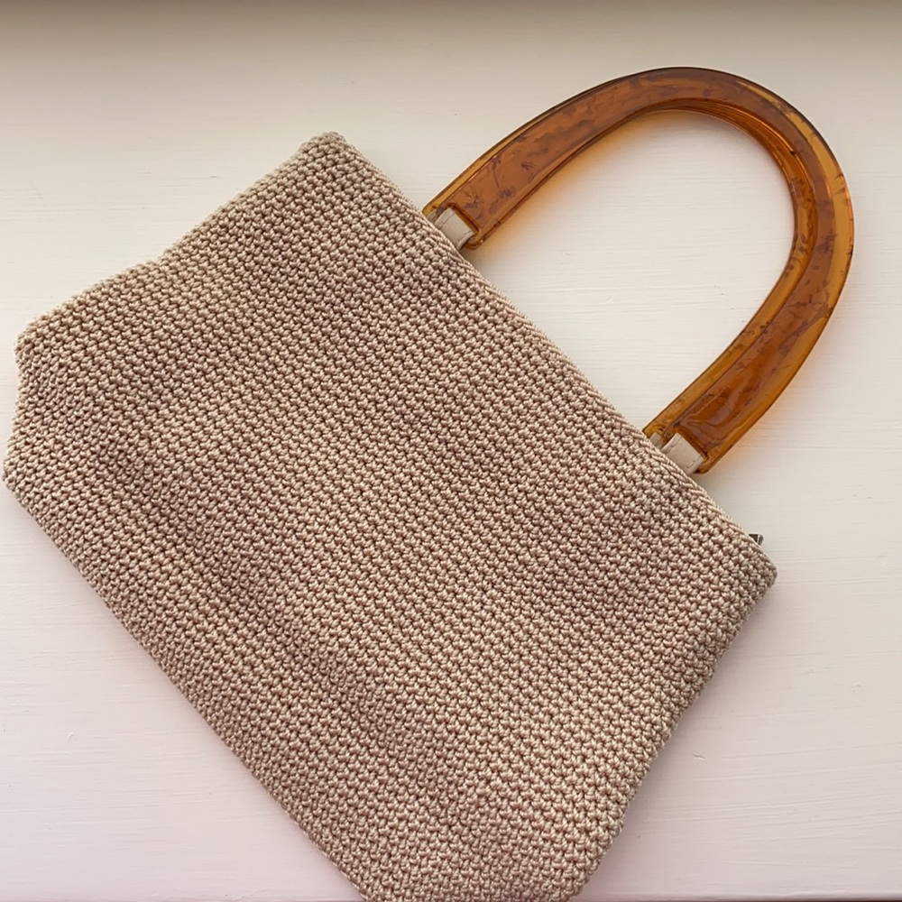 Vintage Bag w/ Lucite Handles - Picture 6 of 12